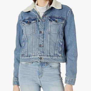 HUDSON- Georgia Denim Jacket with Sherpa Lining